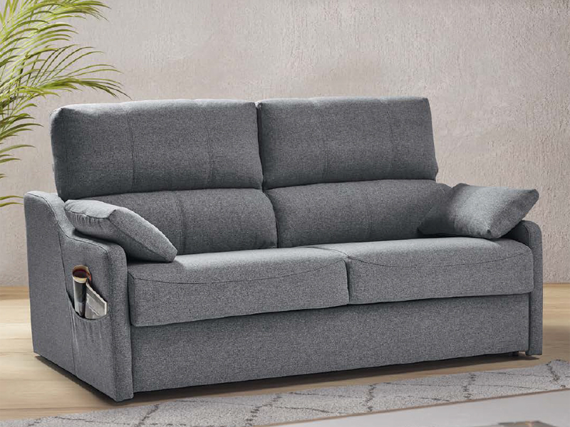 Sofá cama sistema italiano 2 plazas modelo Rhin, de 169 cm de ancho