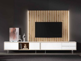 MUEBLE TV CON PANEL ALISTONADO